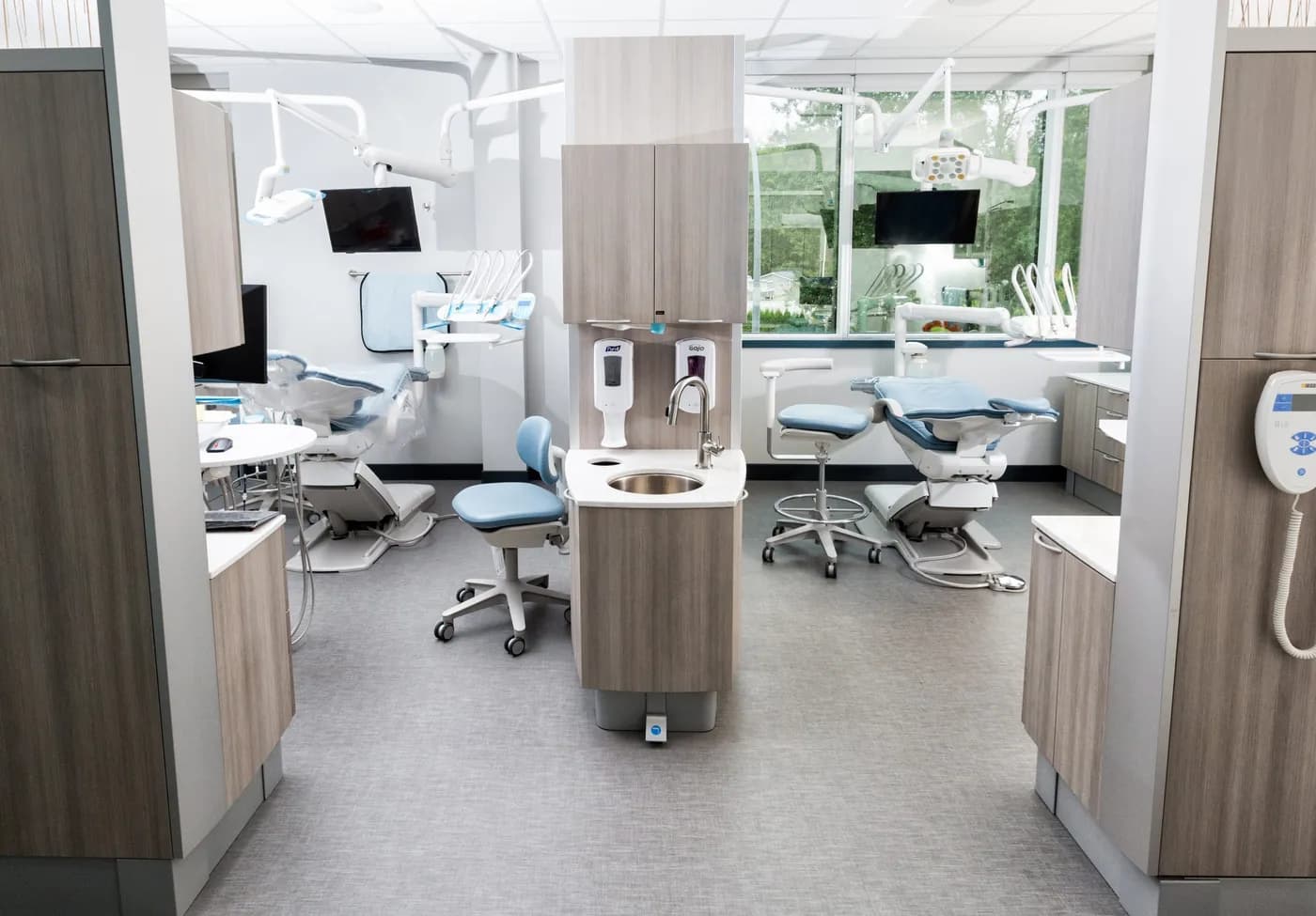 Modern treatment rooms at Spire Dental Care, a dental clinic in Langley, BC